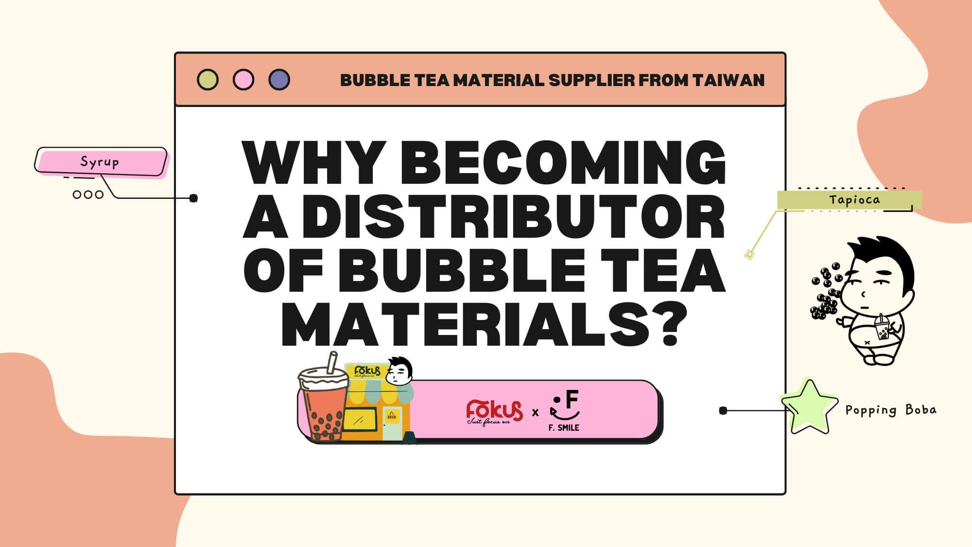 Why Becoming a Distributor of bubble tea materials?